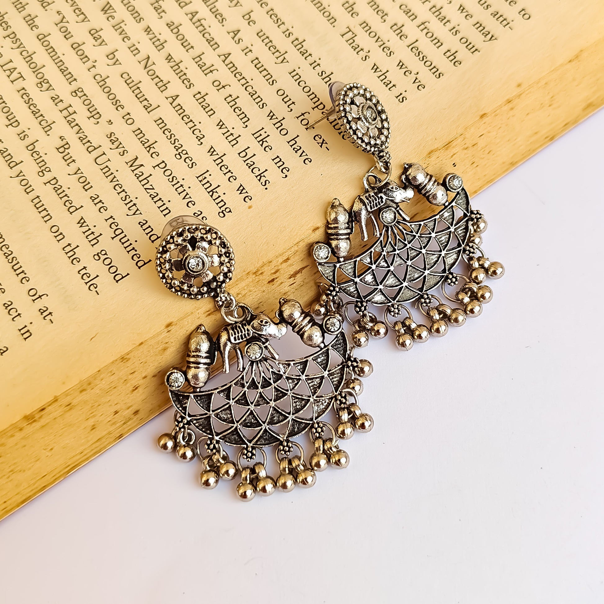 Suyash Elephant Motif Earrings