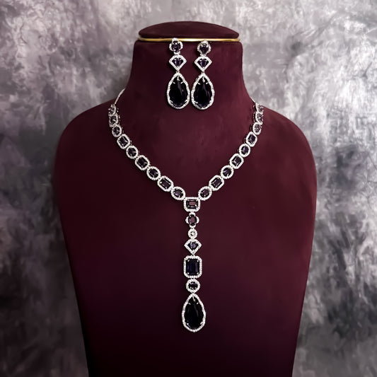 Sophie AD Necklace Set - Purple