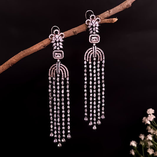 Shentiv American Diamond Chandelier Earring
