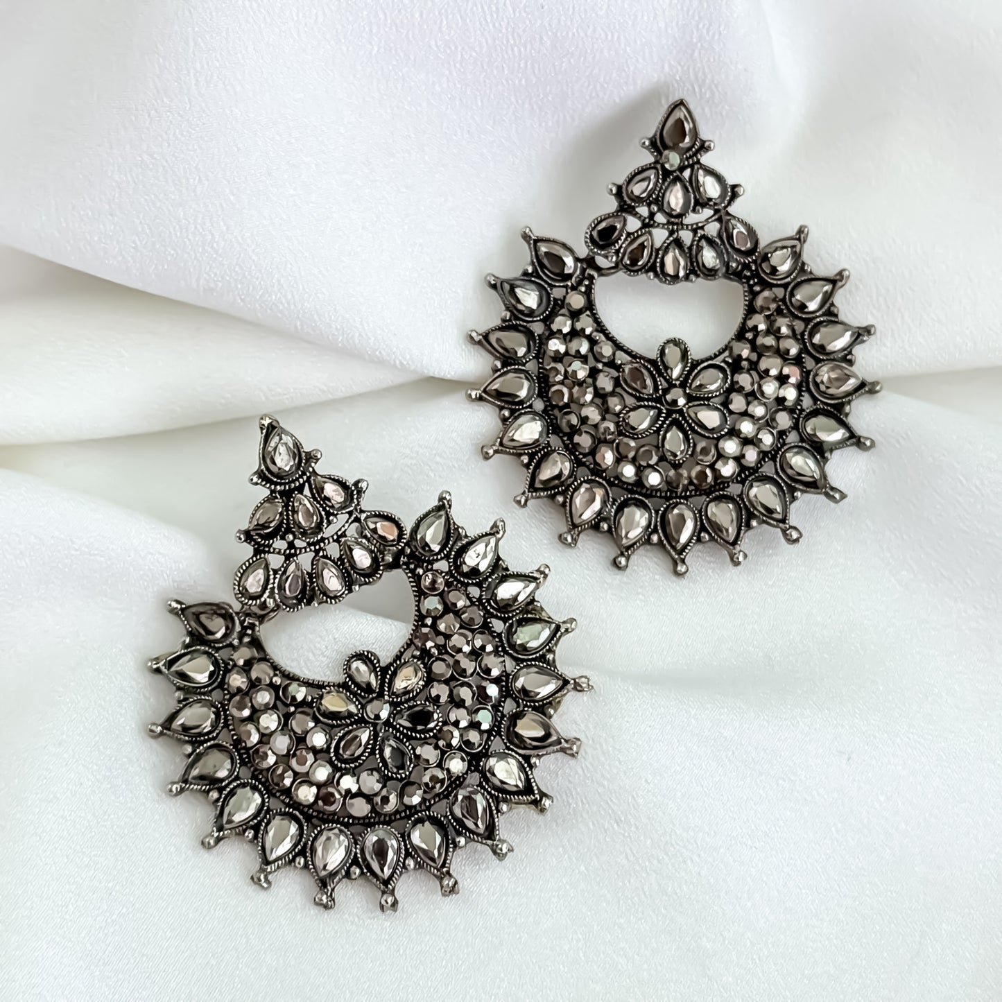 Lekha Zircon Black Stud Earrings
