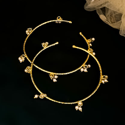 Mahima Kashmiri Brass Openanble Bangle/Kada (Pair)