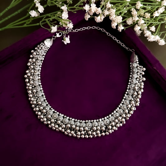 Akira German Silver Necklace Set