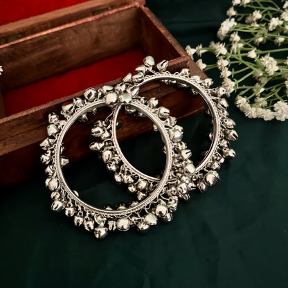 Naaz Ghungroo Silver Bangles