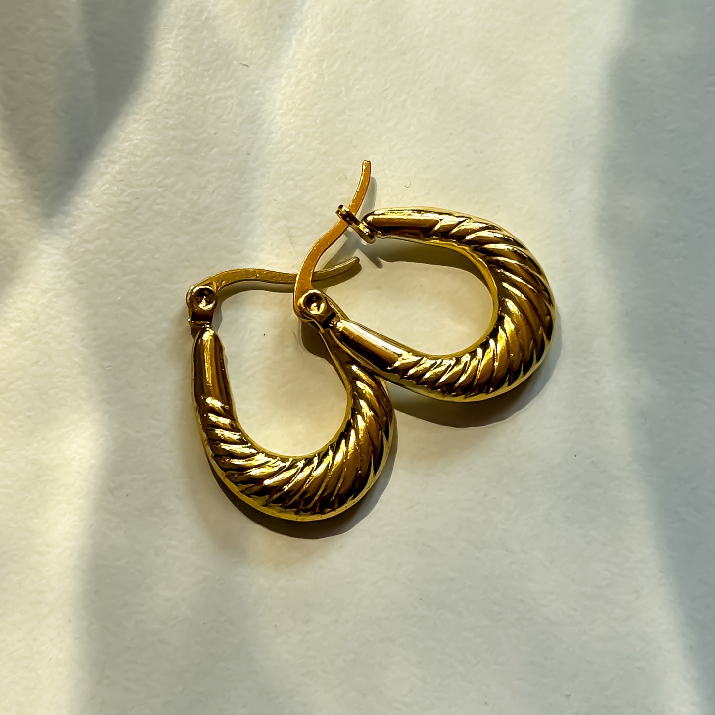 Blair Golden Anti Tarnish Hoop Earrings
