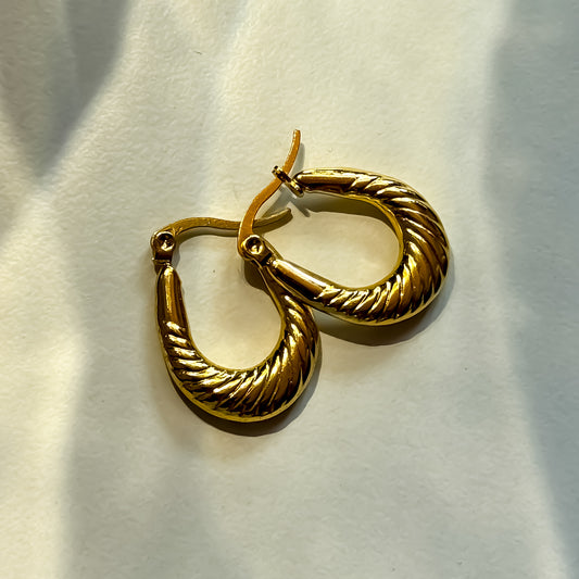Blair Golden Anti Tarnish Hoop Earrings