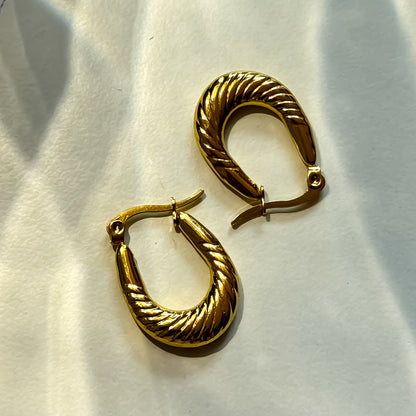 Blair Golden Anti Tarnish Hoop Earrings