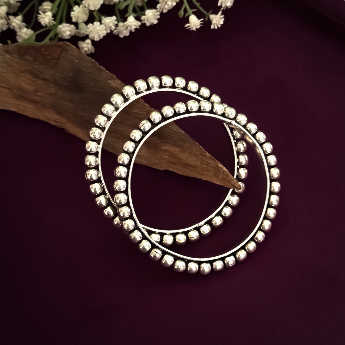 Shreya German Silver Bangles/Kangan (Size 2.6)