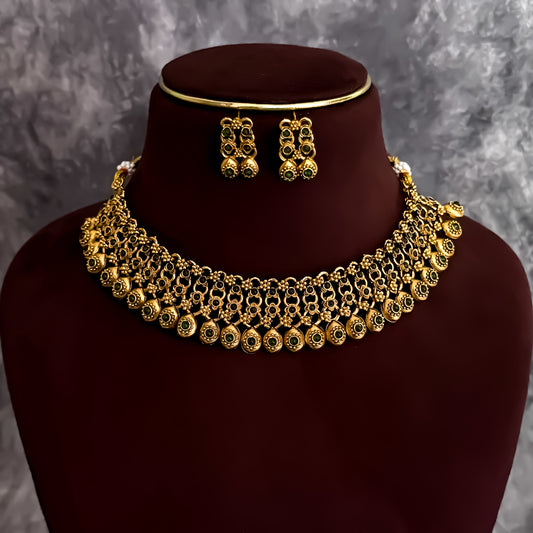 Vriddhi Necklace Set - Green