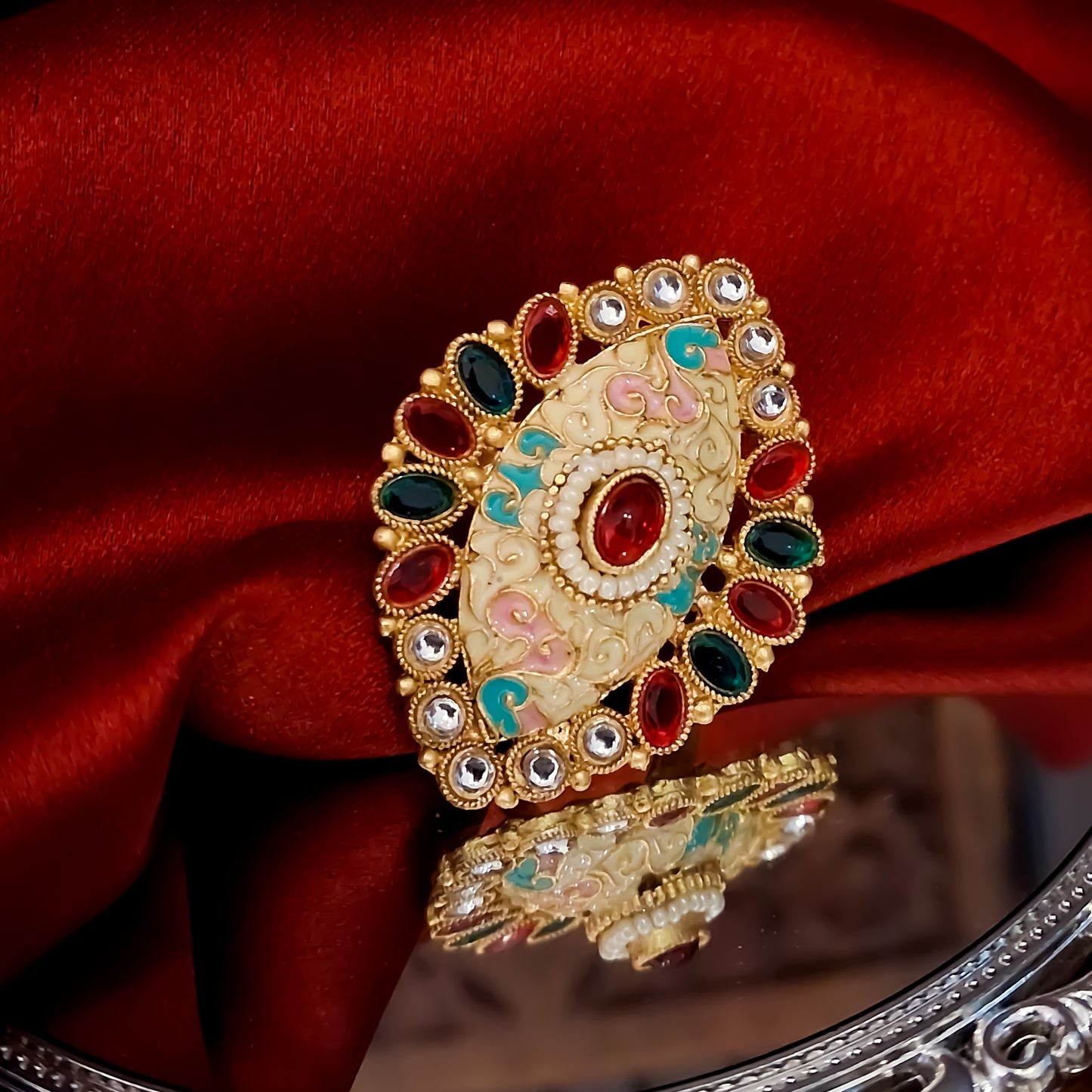 Kanchi Meenakari Ring - Multi