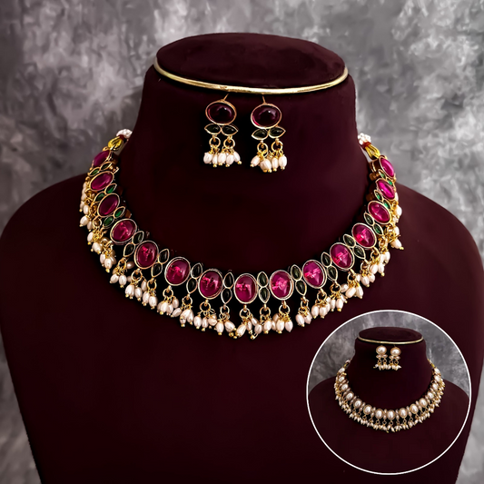 Madhumita 2 In 1 Reversible Necklace Set