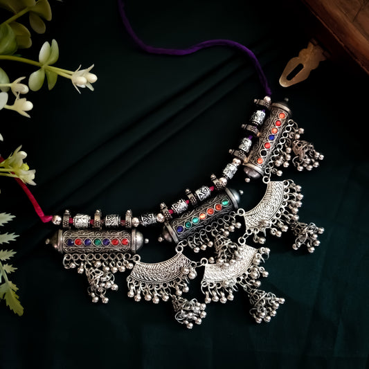 Tarang Silver Necklace Set