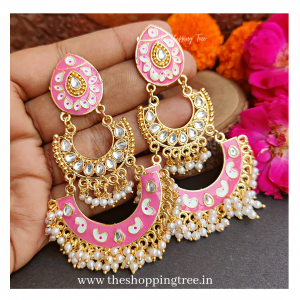 SARAS CHANDBALI - Baby Pink