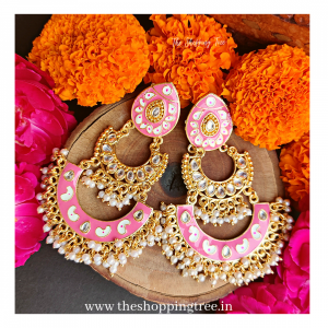 SARAS CHANDBALI - Baby Pink