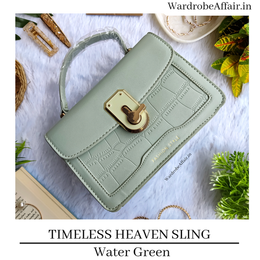 Timeless Heaven Sling Bag - Water Green