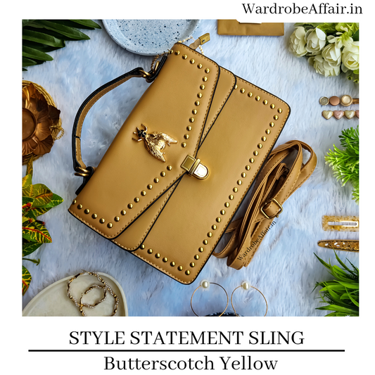 Style Statement Sling Bag - Butterscotch Yellow