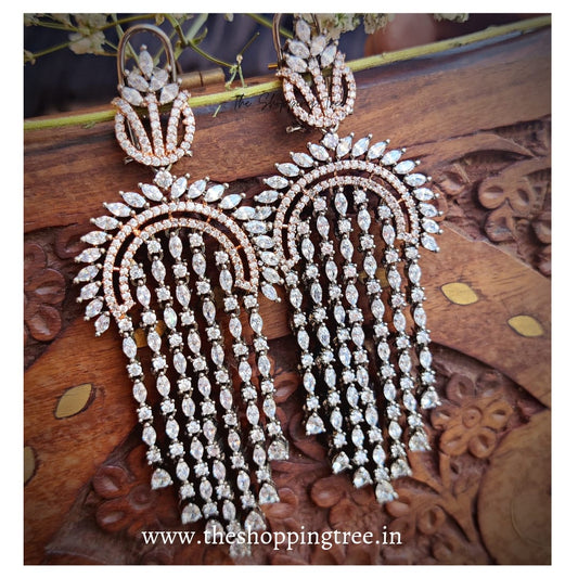 AMERICAN DIAMOND CHANDELIER EARRING