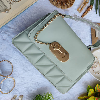 Style Punch Sling Bag - Water Green