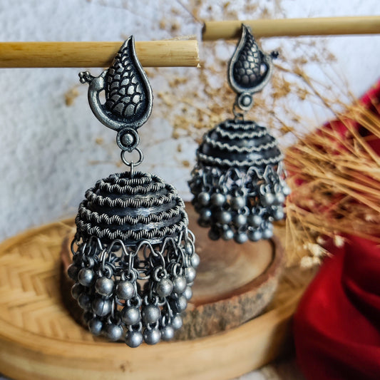 MEER AFGHANI GHUNGHROO JHUMKA EARRINGS