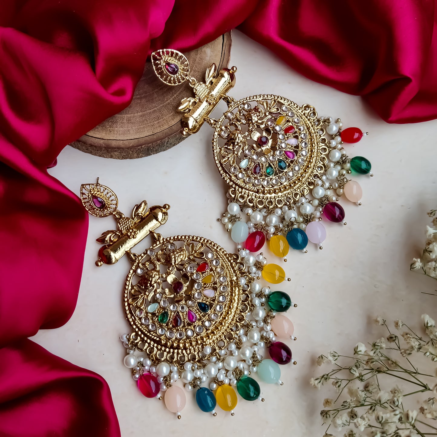 Preet Chandbali Earrings- Multi