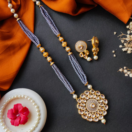 Vrinta Long Rani Haar Necklace Set