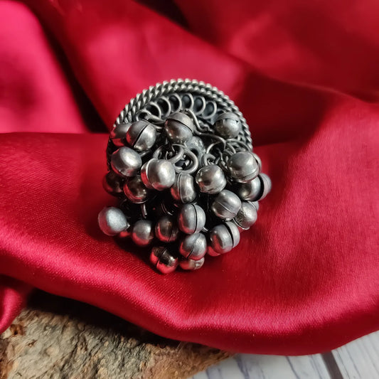 Ghunghroo Vintage Polish Adjustable Ring