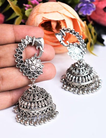 Elephant silver GS Earring