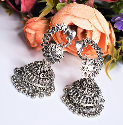 Elephant silver GS Earring