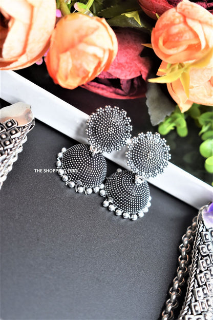 Silver Ghunghroo Necklace Set