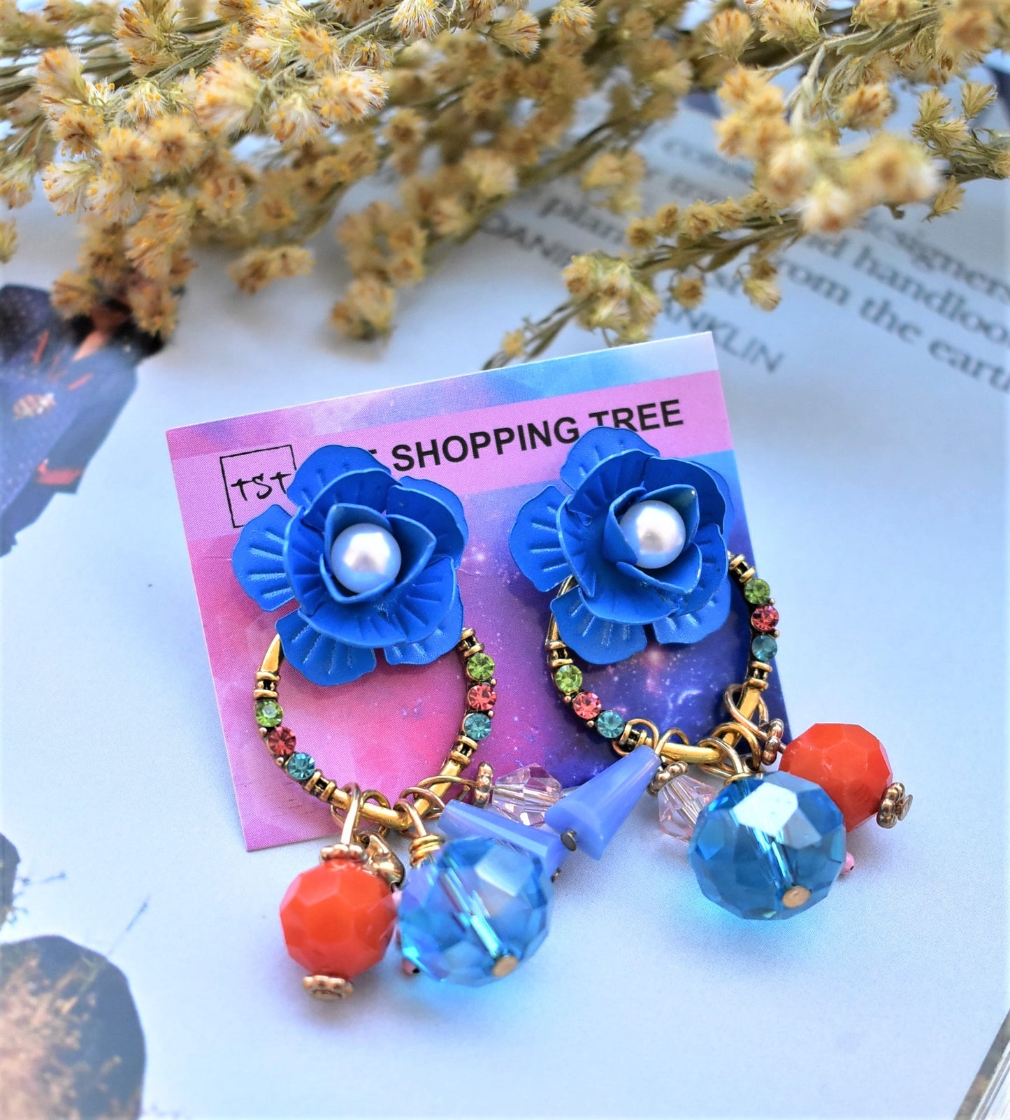 THE ESSENCE OF SPRING - EMBELLISHED CUTE EARRINGS