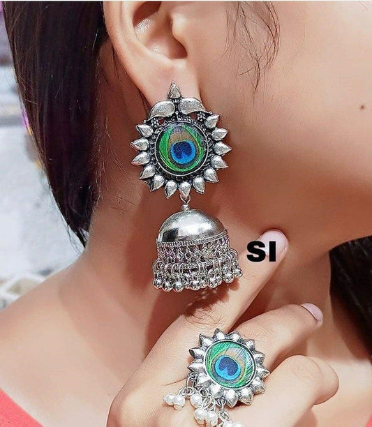 Mor Pankh Combo (Earring & Ring)