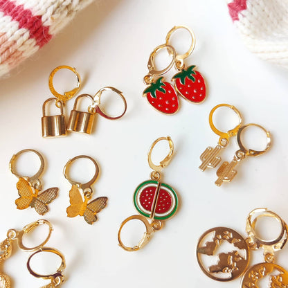 Cherry Combo Pack of 9 Earrings