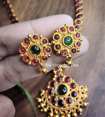 Kemp Golden Pearl Necklace Set