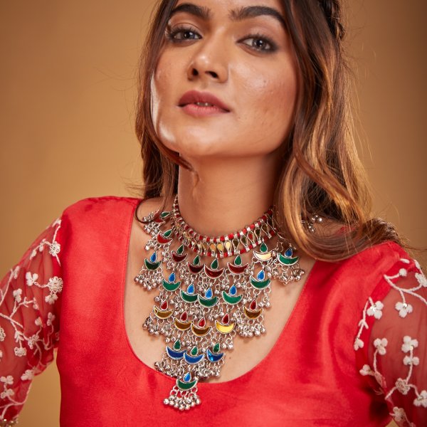 Aaina Afghani Multi Necklace